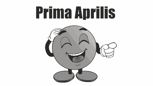 Śmiejąca emotikona Prima Aprilis